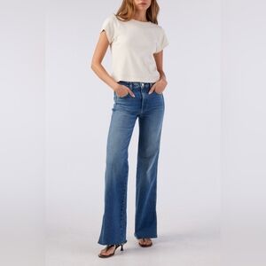 AMO Georgia Split Flare Boho Sustainable Eco-Conscious Jeans SZ25